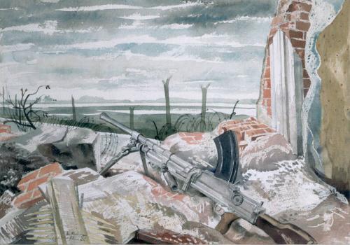 Bren Gun Post on the Rhine by Ian Fleming