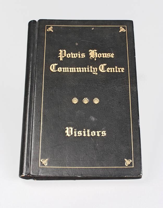 Visitors Book, Powis Community Centre