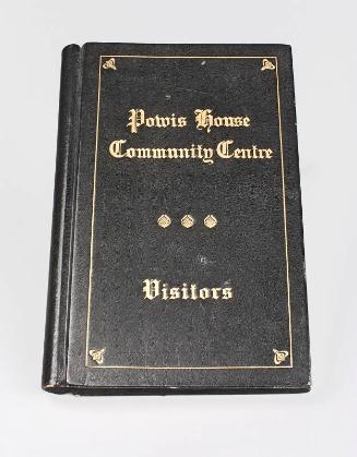 Visitors Book, Powis Community Centre