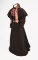 Brown Velvet Wedding Dress and Cape