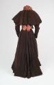 Brown Velvet Wedding Dress and Cape