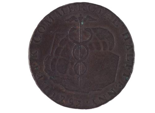 Halfpenny Trade Token (Leek)