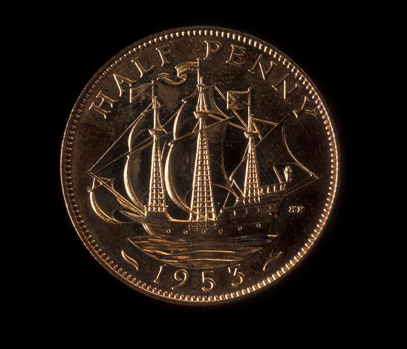Halfpenny (First Issue : Elizabeth II)