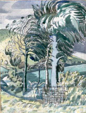Beeches in the Wind by Paul Nash