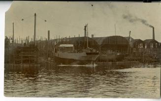 Photograph Of The Launch Of The Cargo Steamer 'ferryhill' From The Hall Russell Shipyard