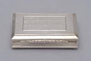 Silver Snuff Box Presented to Capt. Peter Cadenhead 1844