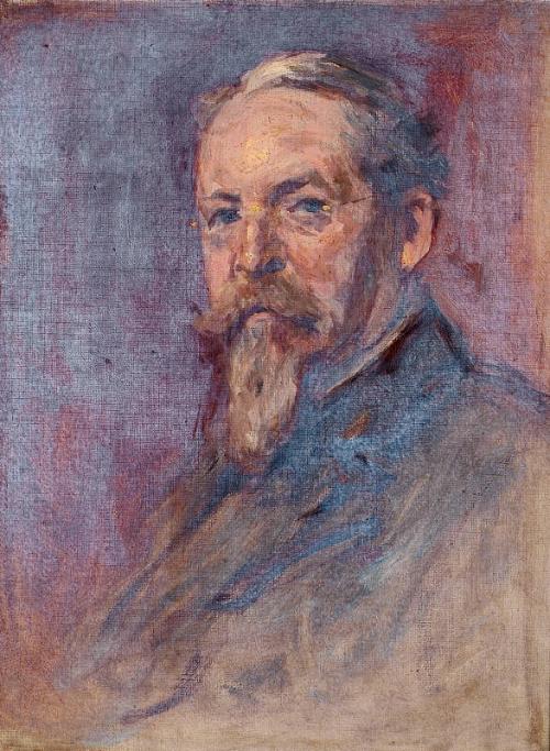Head Of Elderly Man With Goatee Beard
