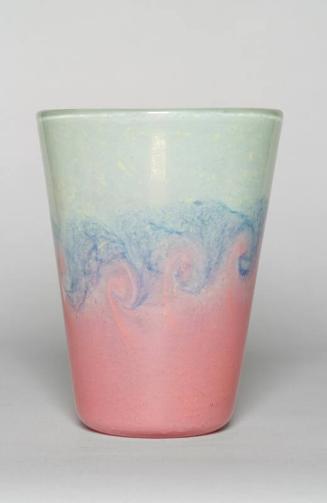 Pink And Green Swirl Vase