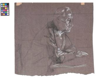 Mr Petrie - Study For The University Union Murals, Shielding The Light Panel