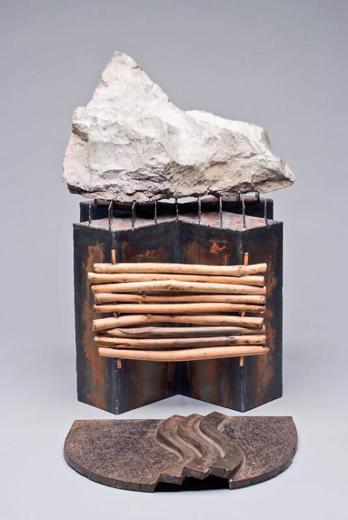 River Raft and Mountain