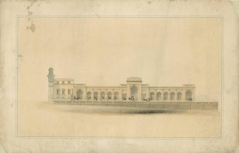 Plan Of Proposed Station Building