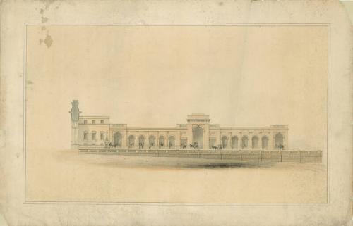 Plan Of Proposed Station Building