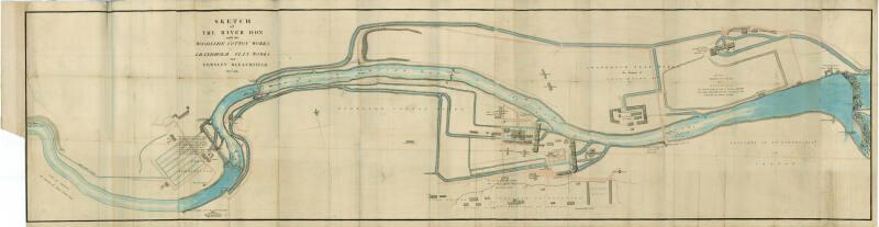 Sketch of the River Don with the Woodside Cotton Works Grandholm Flax Works and Persley Bleachf…