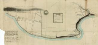 Plan of Patrick Barron's Woodside Works - with Colour Wash on River