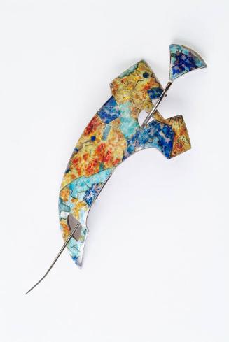 Enamelled Brooch with Pin by Rosslyn Duncan