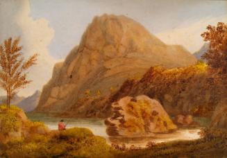 Landscape with a Man Fishing