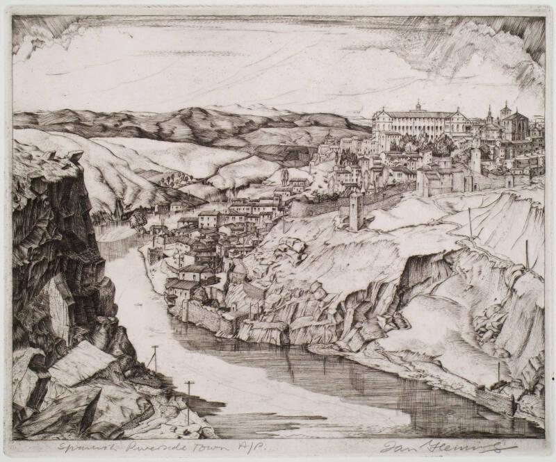 Spanish Riverside Town