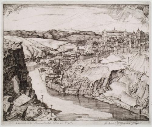 Spanish Riverside Town