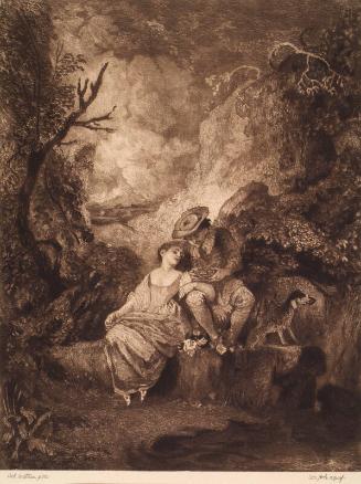 French Pastoral - Shepherd & Sheep