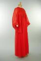 Red Dress with Chiffon Sleeves