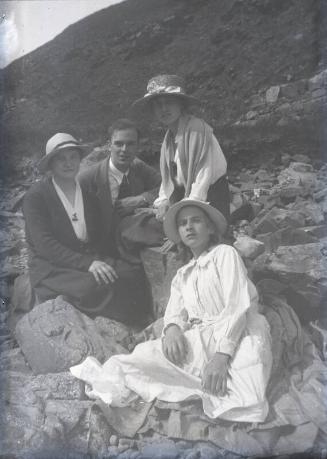 Women Seated Outdoors  Member of Dr Walford Bodie's Family?/Friend?