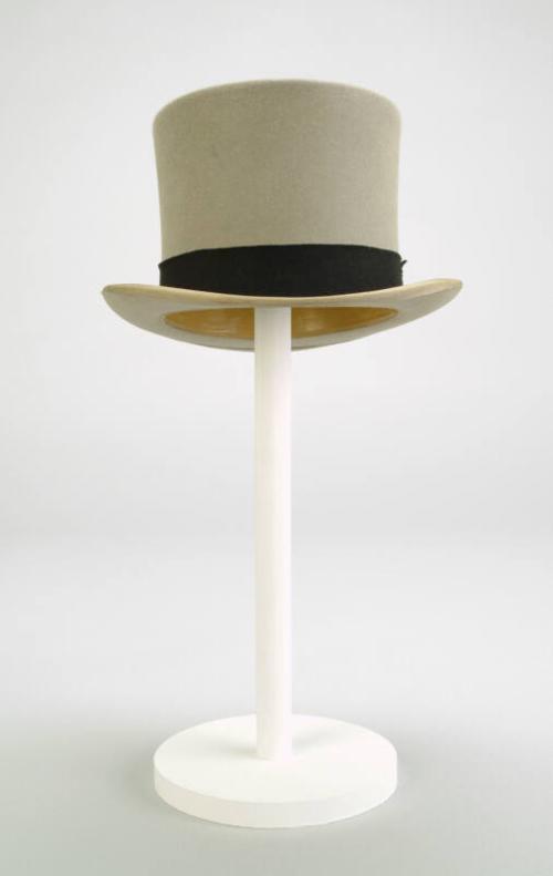 Grey Top Hat And Box