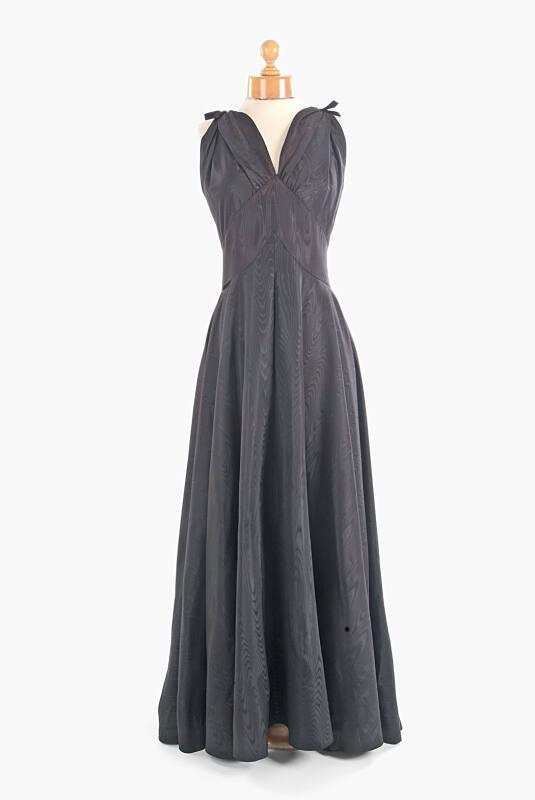 Black Taffeta Evening Dress