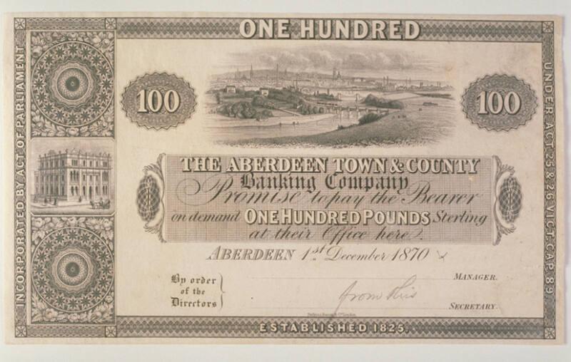 Hundred-pound Note (AberdeenTown & County Bank)