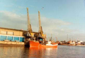 Colour Photograph Showing The Standby Vessel 'silver Pit' In Aberdeen Harbour