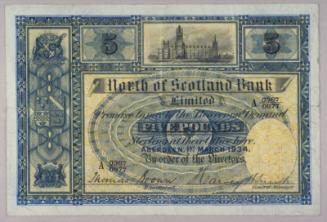 Five Pound Note (North Of Scotland Bank Ltd.)
