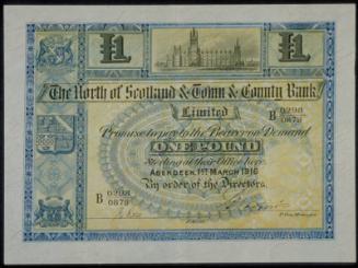 One Pound Note(N.Of Scot.& Town & County Bank Ltd.)