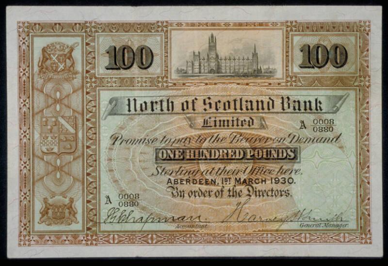 One Hundred Pound Note(N.Of Scotland Bank)