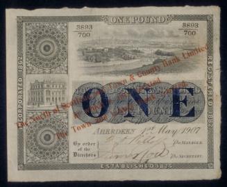 One-pound Note (North of Scotland & Town & County Bank)