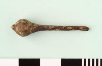 Rattray, Copper alloy decorative pin with broken shaft