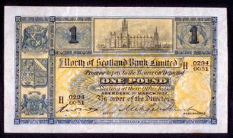 One-pound Note (North of Scotland Bank)