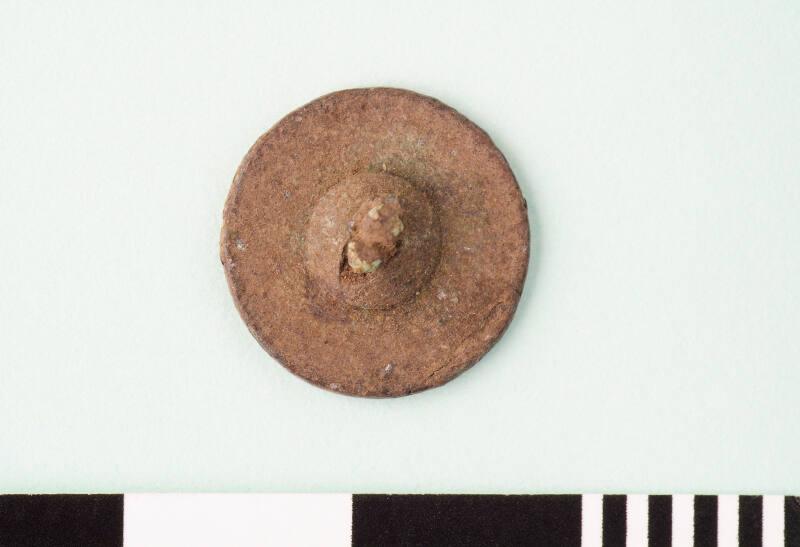 Copper alloy button from Rattray