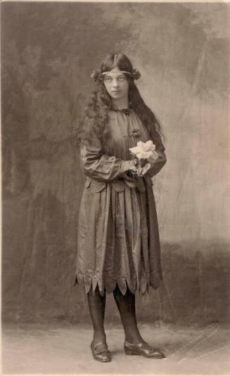 photograph, christine norrie adams, 1920, in fancy dress