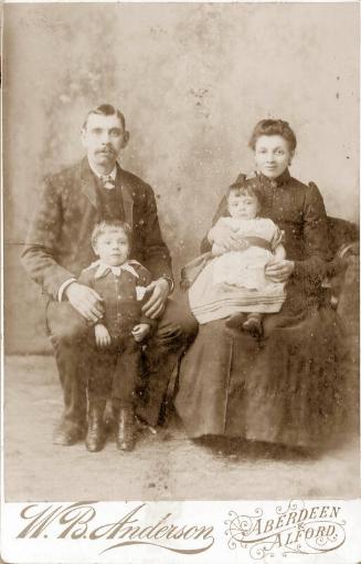 photograph, adams family, circa 1891