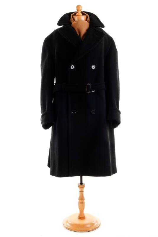 Navy Crombie Coat