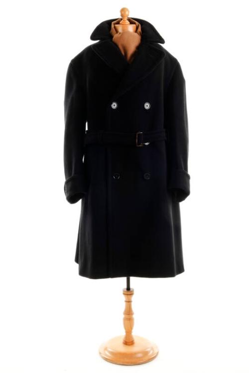 Navy Crombie Coat