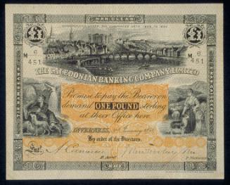 One Pound Note(Caledonian Banking Co.)