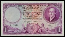 One Pound Note (Commercial Bank Of Scotland)