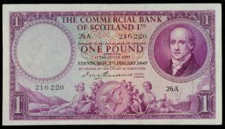 One Pound Note (Commercial Bank Of Scotland)