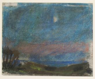 Night Scene with Rising Moon