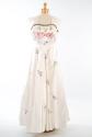 Embroidered Ivory Evening Dress