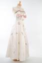 Embroidered Ivory Evening Dress