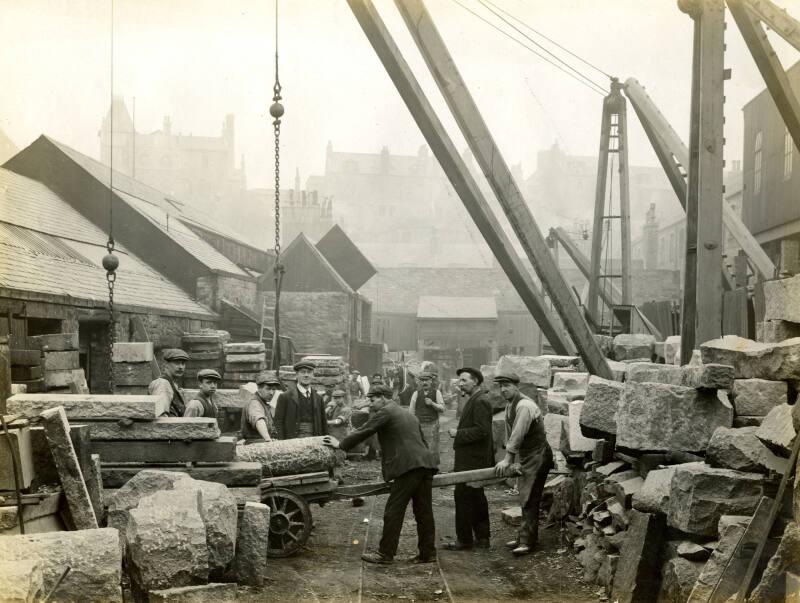 Photograph of Victoria Granite Works Yard