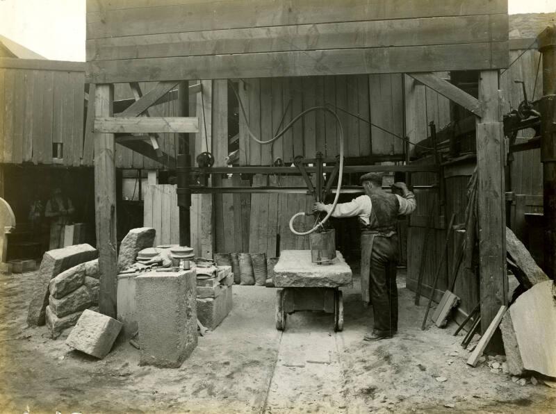 Photograph of Dunter at Victoria Granite Works