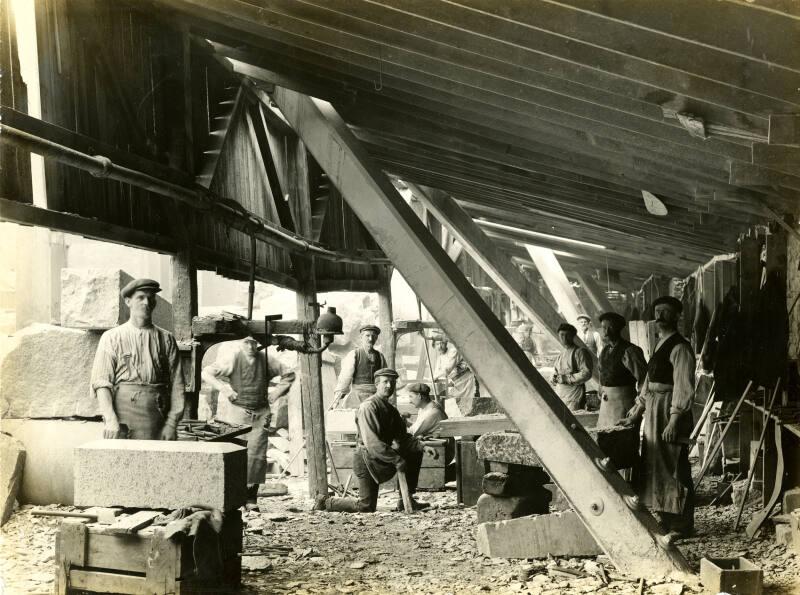 Photograph of Masons' Shed at Victoria Granite Works