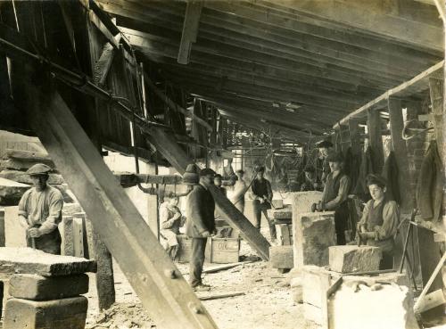 Photograph of Masons' Shed at Victoria Granite Works